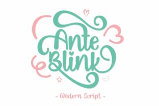 Ante Blink Font for Web Design