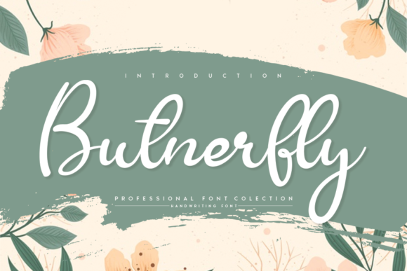 Butnerfly: A Magical Script Font