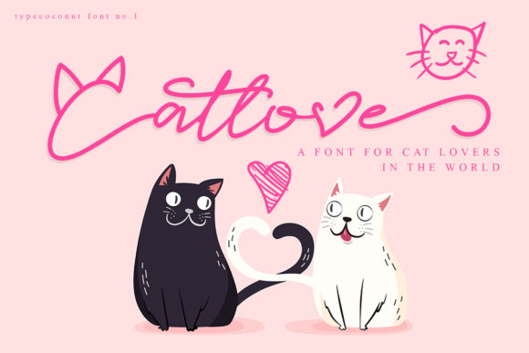 Catlove Font: Whimsical Script for Editorial Design