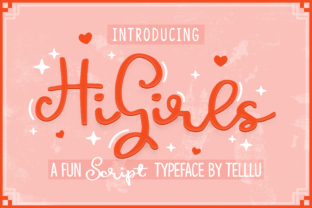 Hi Girls Font for Creative Projects