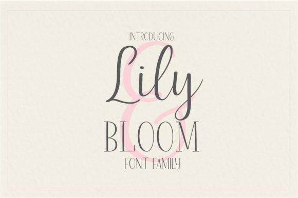 Lily Bloom Font for Creative Projects