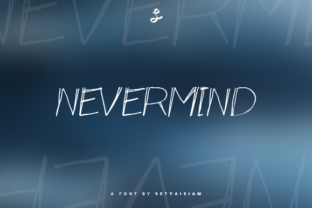 Nevermind Font: Elegant Script for Editorial Design