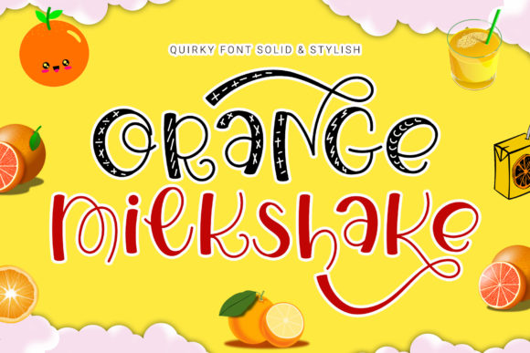 Orange Milkshake Font for Bold Branding