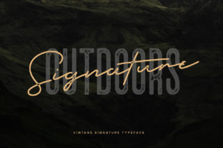Outdoors Signature Font for Business Branding
