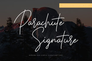 Parachute Signature Font for Creative Campaigns