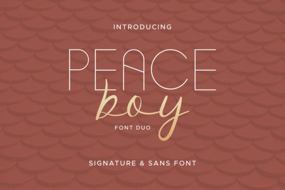 Peace Boy Font for Creative Projects