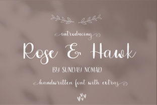 Rose Hawk Font for Creative Makers