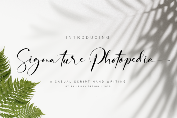 Signature Photopedia Font for Business
