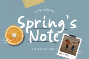 Spring’s Note: A Playful Font for Bold Campaigns