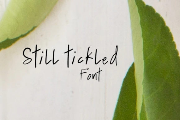 Still Tickled Font Review
