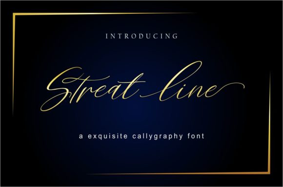 Streat Line Font: Elegant Script for Editorial Design