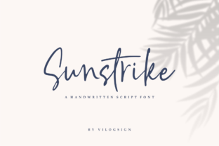 Sunstrike: A Vintage Script Font for Bold Campaigns